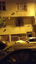İstanbul - Sultangazi'de tartışıp oturdukları daireyi ateşe verdiler