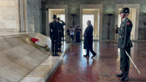 Uyuşmazlık Mahkemesi üyelerinden Anıtkabir'e ziyaret