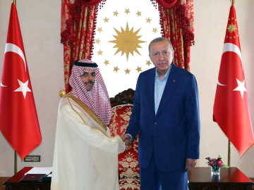 İstanbul - Cumhurbaşkanı Erdoğan Suudi Arabistan Dışişleri Bakanı Al-Saud'u kabul etti