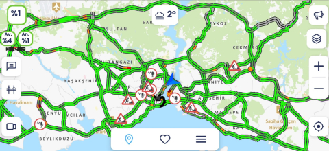 İstanbul-Yılın ilk günü İstanbul'da yollar boş kaldı