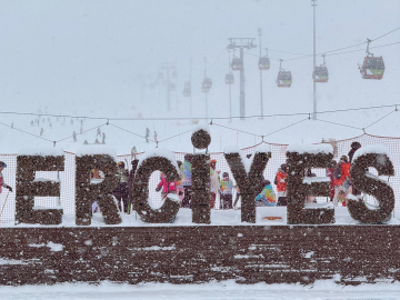 Erciyes'te kar kalınlığı 80 santime ulaştı