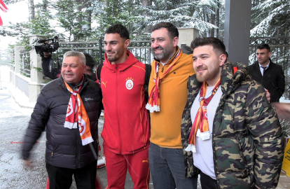 Galatasaray'a Bolu'da çiçekli karşılama (VİDEO EKLENDİ)