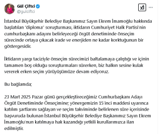 CHP'de, İmamoğlu'nun ön seçim için adaylığı ilan edildi